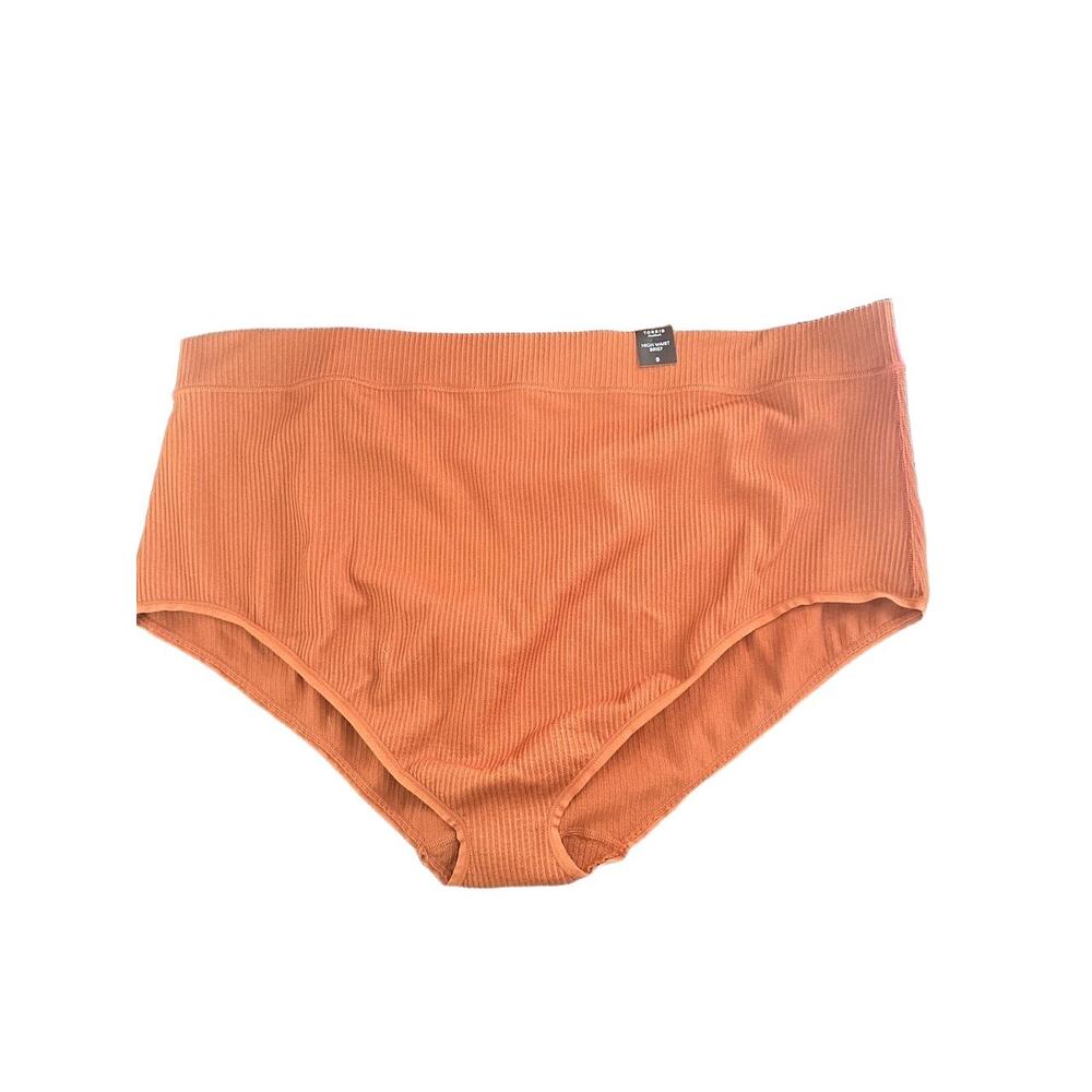 NWT Torrid Bottom Womens Size 5 Burnt Orange Style 3888699 Ribbed Texture